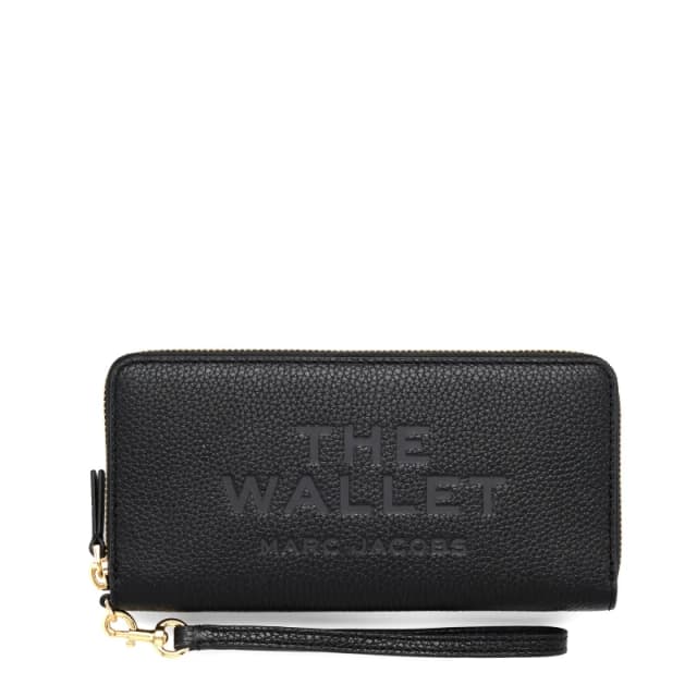 Marc Jacobs The Leather Continental Wallet Black female One Size