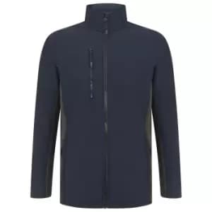 Henbury Adults Unisex Contrast Soft Shell Jacket (3XL) (Navy/Charcoal)