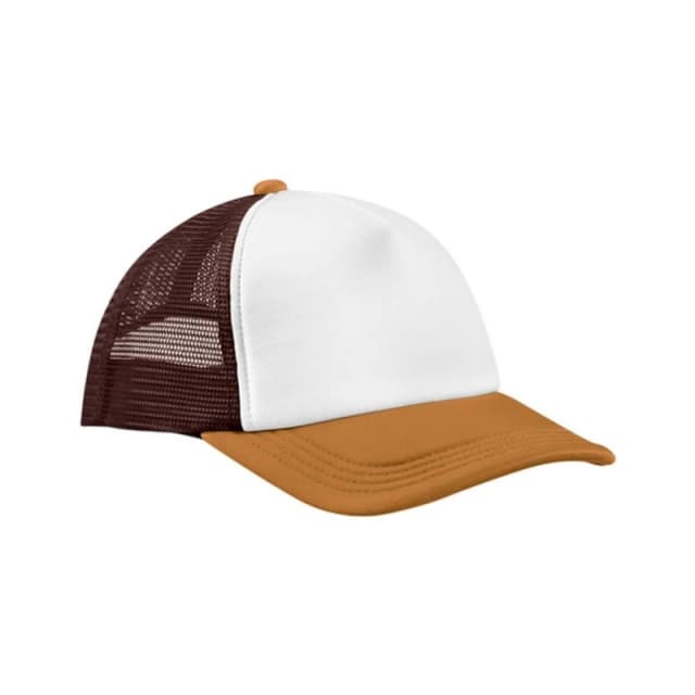 Beechfield Mens 5 Panel Trucker Cap in Chocolate Chocolate Male One Size