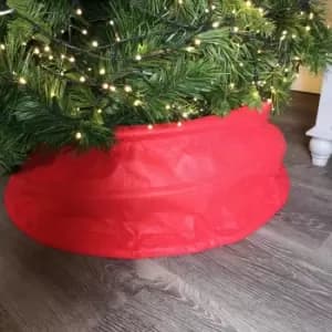 Linen Pop-Up Christmas Tree Skirt Decoration