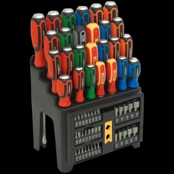 Siegen 61 Piece Hammer Thru Screwdriver Bit and Nut Driver Set