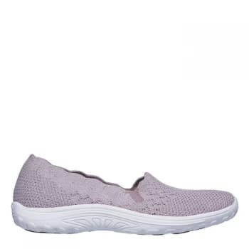 Skechers Reggae Womens Slip On Trainers - Pink