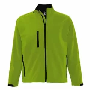 SOLS Mens Relax Soft Shell Jacket (Breathable, Windproof And Water Resistant) (3XL) (Absinth Green)