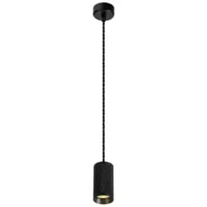 1 Light 11cm Ceiling Pendant Light GU10, Sand Black - Luminosa Lighting
