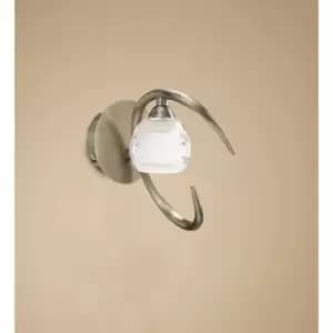 Loop wall light 1 bulb G9 antique brass