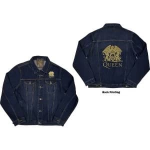Queen - Classic Crest Unisex Large Denim Jacket - Blue