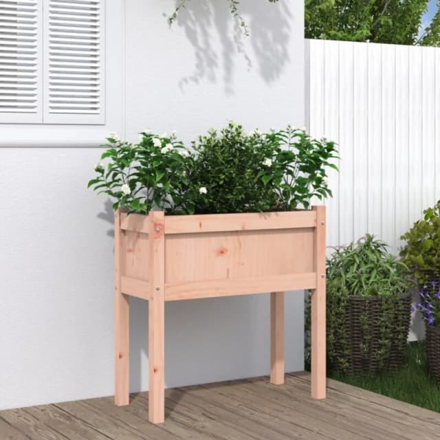 vidaXL Garden Planter w/ Legs 70x31x70cm Solid Wood Douglas, Brown 837560