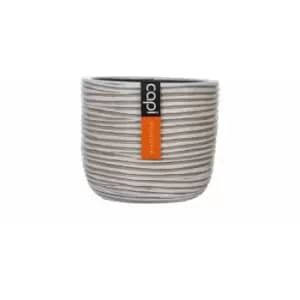 Planter ball Rib 14x12 ivory