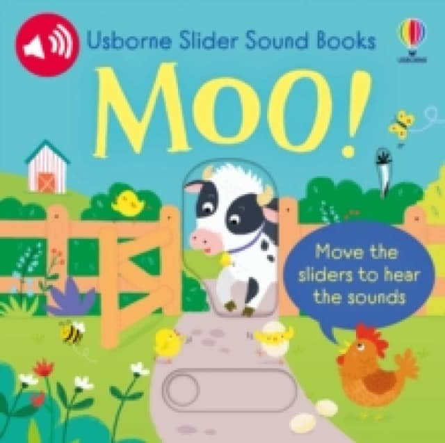Slider Sound Books Moo! Board book