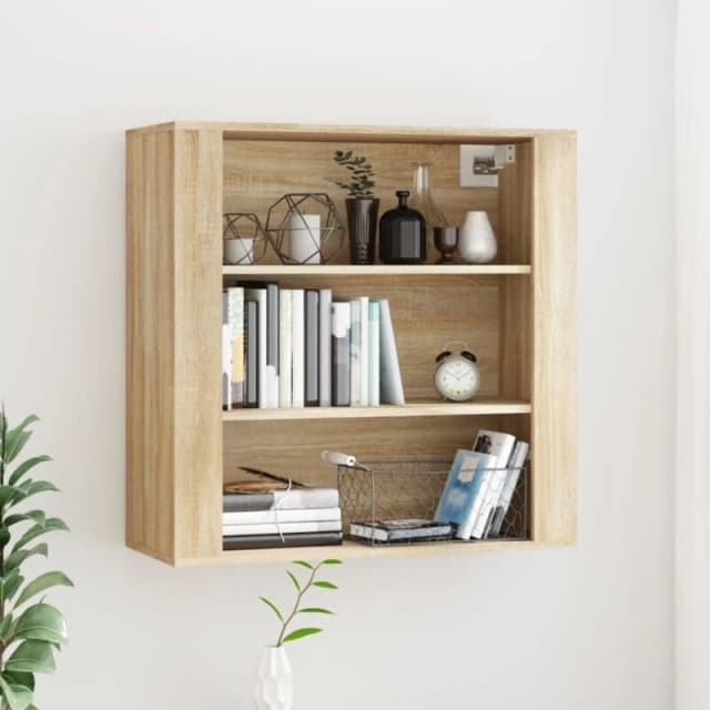 vidaXL Wall Cabinet Sonoma Oak 80x33x80cm Engineered Wood, Multi 816595
