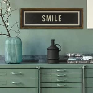 KZM413 Brown Black Beige Decorative Framed MDF Painting