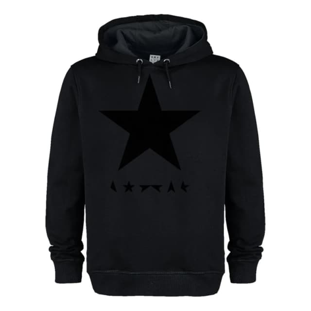Amplified Amplified Men Black Star David Bowie Hoodie Size: X-Small Black XS Male 5063652560839
