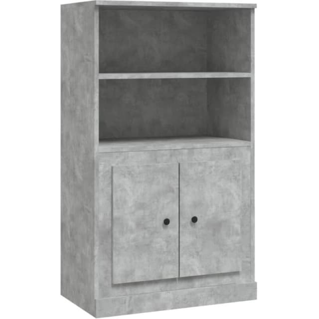 VIDAXL Highboard Concrete Grey 60x35.5x103.5cm Engineered Wood Vidaxl 8720845792060