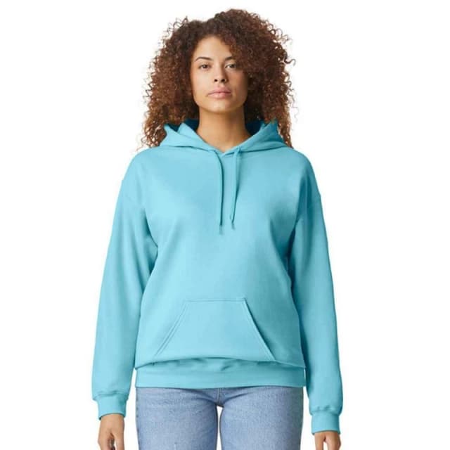 Gildan Mens Softstyle Fleece Midweight Hoodie in Baby Blue Size: Small Baby Blue Male S