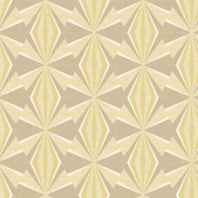 Hoopla Walls Sunray Diamond Grey & Yellow 10M Wallpaper Matt Smooth