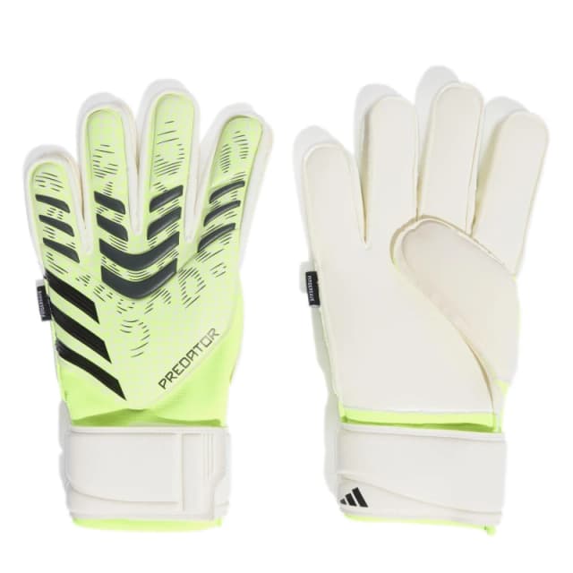 adidas Predator Match Fingersave Goalkeeper Gloves Adults Lemon/Black unisex 7