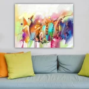 73976809_70100 Multicolor Decorative Canvas Painting
