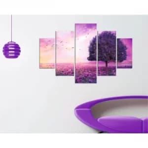 ST102 Multicolor Decorative MDF Painting (5 Pieces)