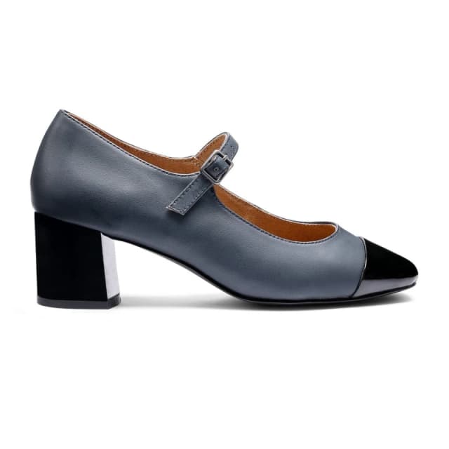 Hotter Womens 'Shimmer' Smart Heels in Mid Navy Size: 8 Mid Navy Female 8