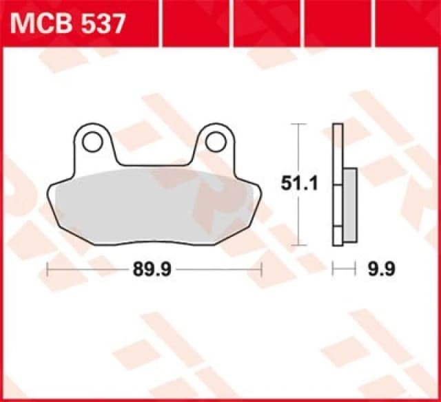 TRW Lucas Brake pad MCB537