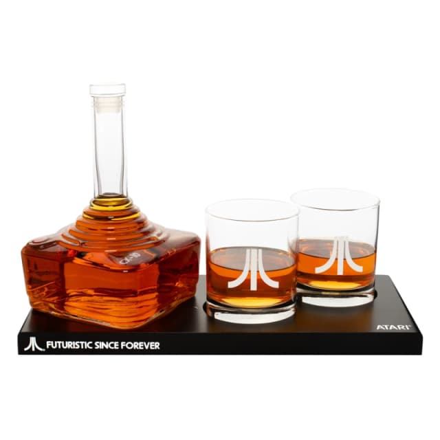 Atari Atari CX-10 Controller Decanter And Whiskey Glasses Set