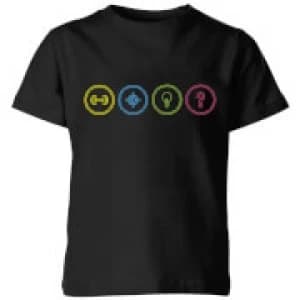 Crystal Maze Game Modes Kids T-Shirt - Black - 11-12 Years
