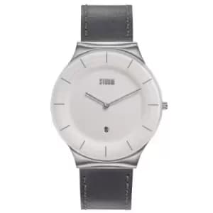 Mens Storm Storm XENU LEATHER White GREY Watch