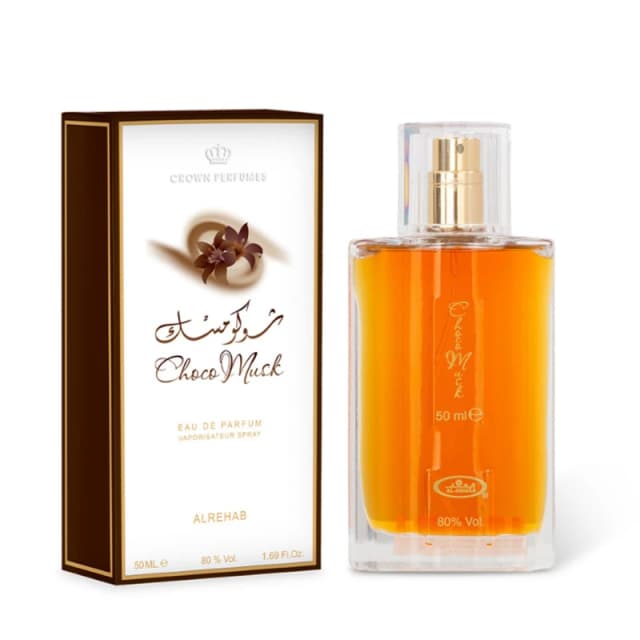 al rehab crown perfumes Choco Musk 50ml Eau de Parfum Clear