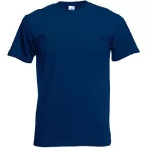 Fruit Of The Loom Mens Screen Stars Original Full Cut Short Sleeve T-Shirt (2XL) (Navy)