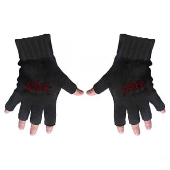 Slayer - Scratched Logo Fingerless Gloves