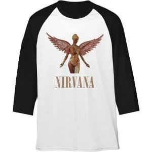 Nirvana - Triangle in Utero Unisex Large T-Shirt - Black,White