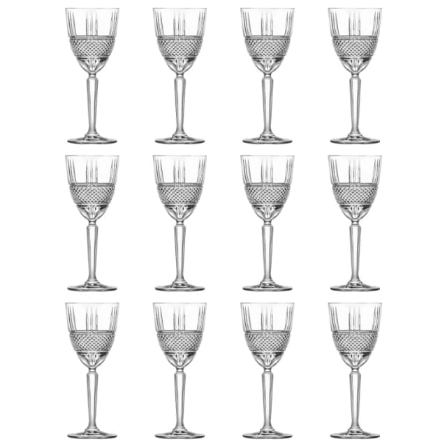 RCR Crystal Brillante Wine Glasses - 290ml - Pack of 12 in Clear Clear Unisex