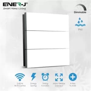 Ener-J 6 Gang Wireless Kinetic Switch, On/Off Wall Switch