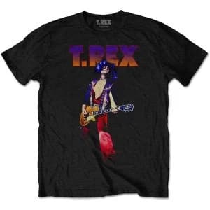 T-Rex - Rockin' Unisex Large T-Shirt - Black