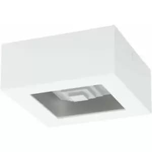 Loops - Wall / Ceiling Light Modern White Box Lamp 140mm x 140mm 6.3W Built in led