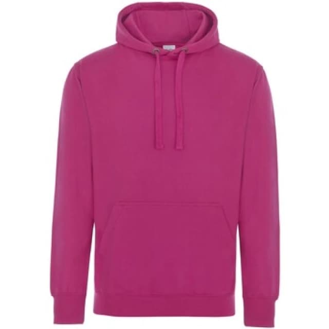 AWDis AWDis Just Hoods Supersoft Hooded Sweatshirt Hoodie in Pink Size: X-Small Pink XS Unisex 5054752811518