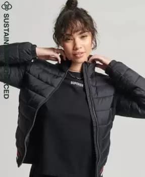 Superdry Womens Fuji Bomber Jacket Black - Size: 14