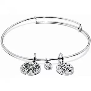 Ladies Chrysalis Silver Plated Protection Life Tree Of Life Expandable Bangle