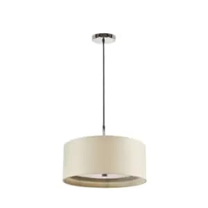 Sienna Cylindrical 1 Light Pendant Cream