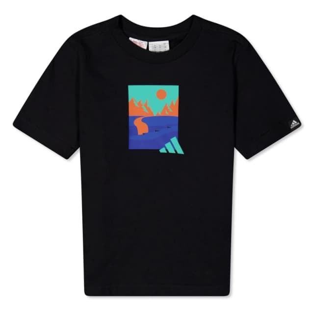 adidas Logo T Shirt Junior - Multi Multi 7 - 8 Years