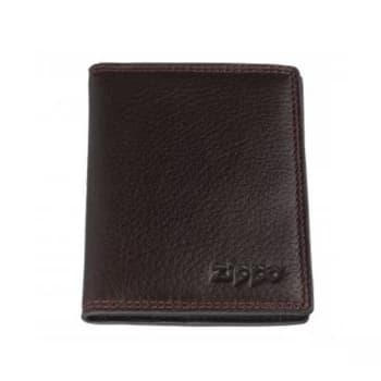 Zippo Brown Leather Credit Card Holder (10.5 x 8 x 1cm)