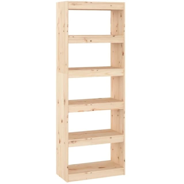 VIDAXL Book Cabinet/Room Divider 60x30x167.5cm Solid Wood Pine Vidaxl 8720286608739