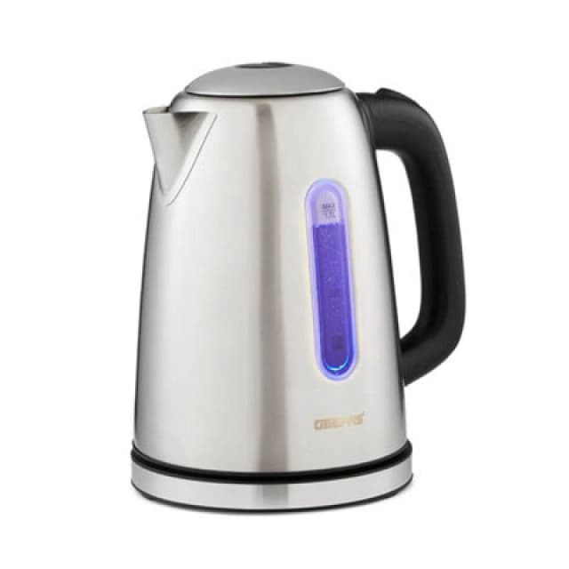 Geepas 1.7L Illuminating Electric Kettle Boil Dry Protection & Auto Shut Off Silver unisex