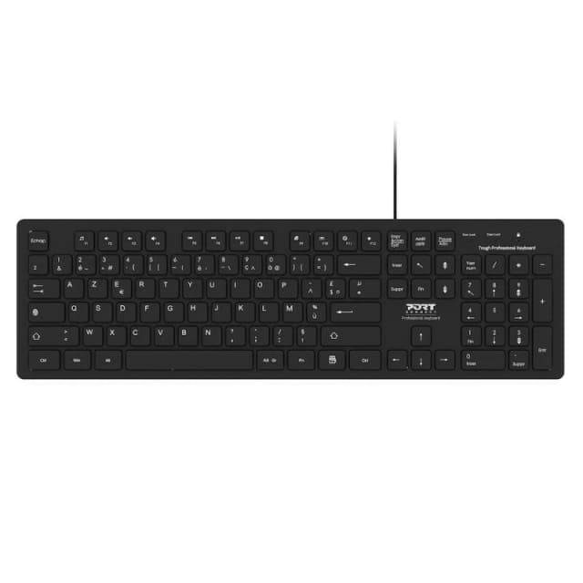 PORT DESIGNS Port Designs 900752-UK keyboard Universal USB QWERTY UK English Black 900752-UK