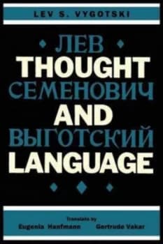 Thought and Language by Lev S Vygotski Paperback
