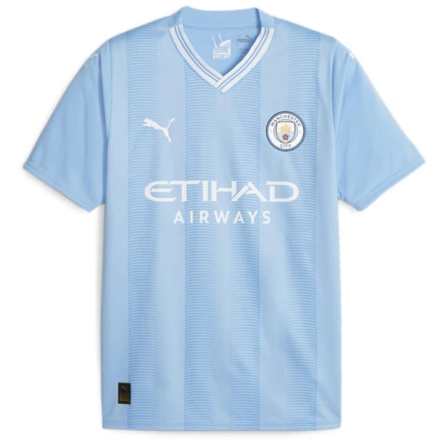 Puma Manchester City Home Shirt 2023 2024 Adults Blue/White male XS