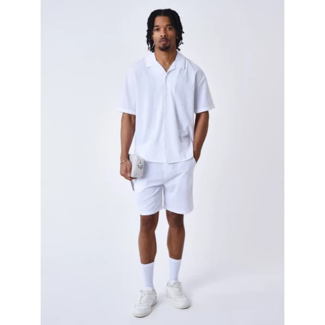 Project X Paris Womens embroidered textured shirt Project X Paris Blanc Male S