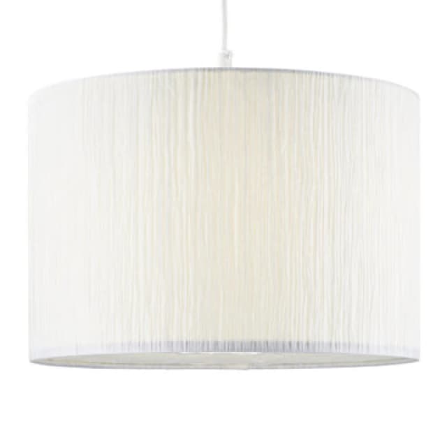 Happy Homewares Contemporary And Sleek Pendant Lighting Shade Crafted From Wrinkled White Paper