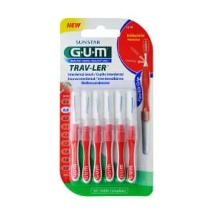 Gum Trav-Ler 0.8mm Interdental Brushes 6Pcs