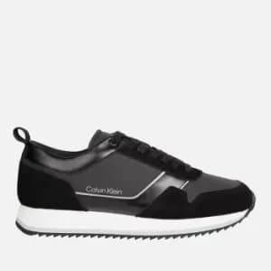 Calvin Klein Mens Leather and Shell Running-Style Trainers - UK 8